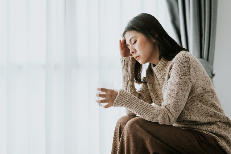 patient with migraine
